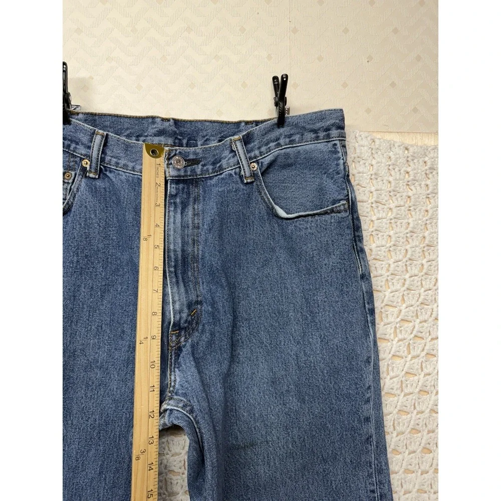 Levis 550 Jeans Men's 38x32 Fits 36x29 Blue Denim Straight Leg 100%Cotton